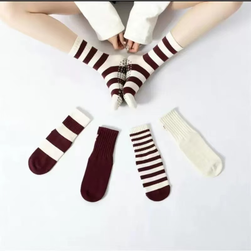 Yoga Fitness Dance - 1/5Pairs Professional Anti-Slip Yoga Socks for