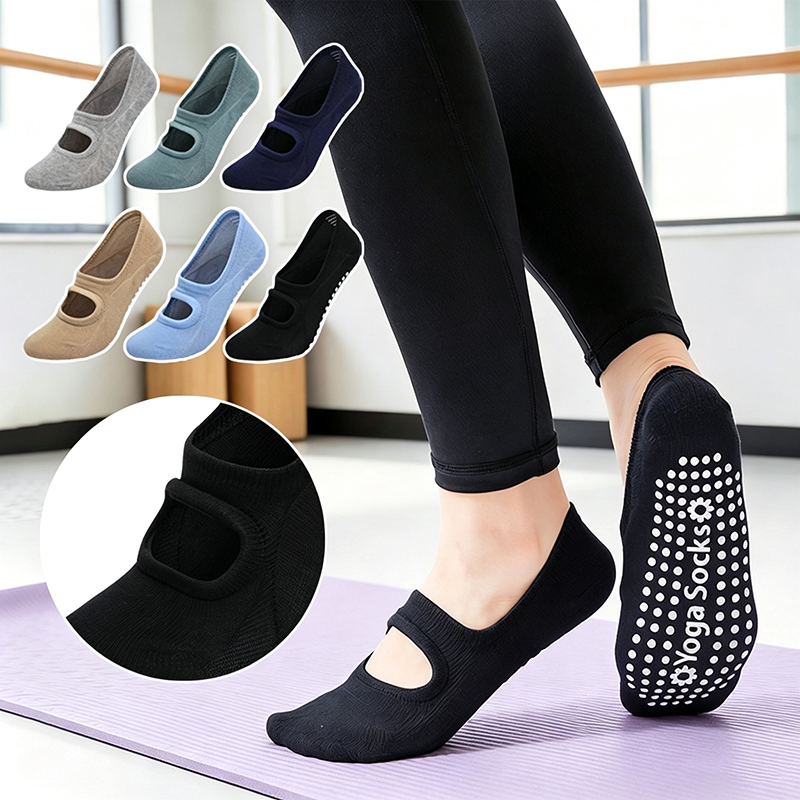 Yoga Fitness Dance - Women Anti-slip Backless Yoga Socks Plus