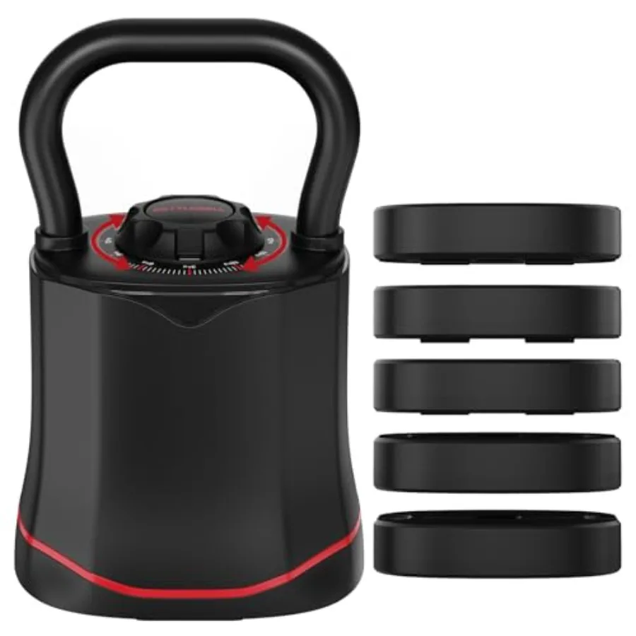 Kettlebell - Home Gym Adjustable Kettlebell 6-in-1 Quick-Switch