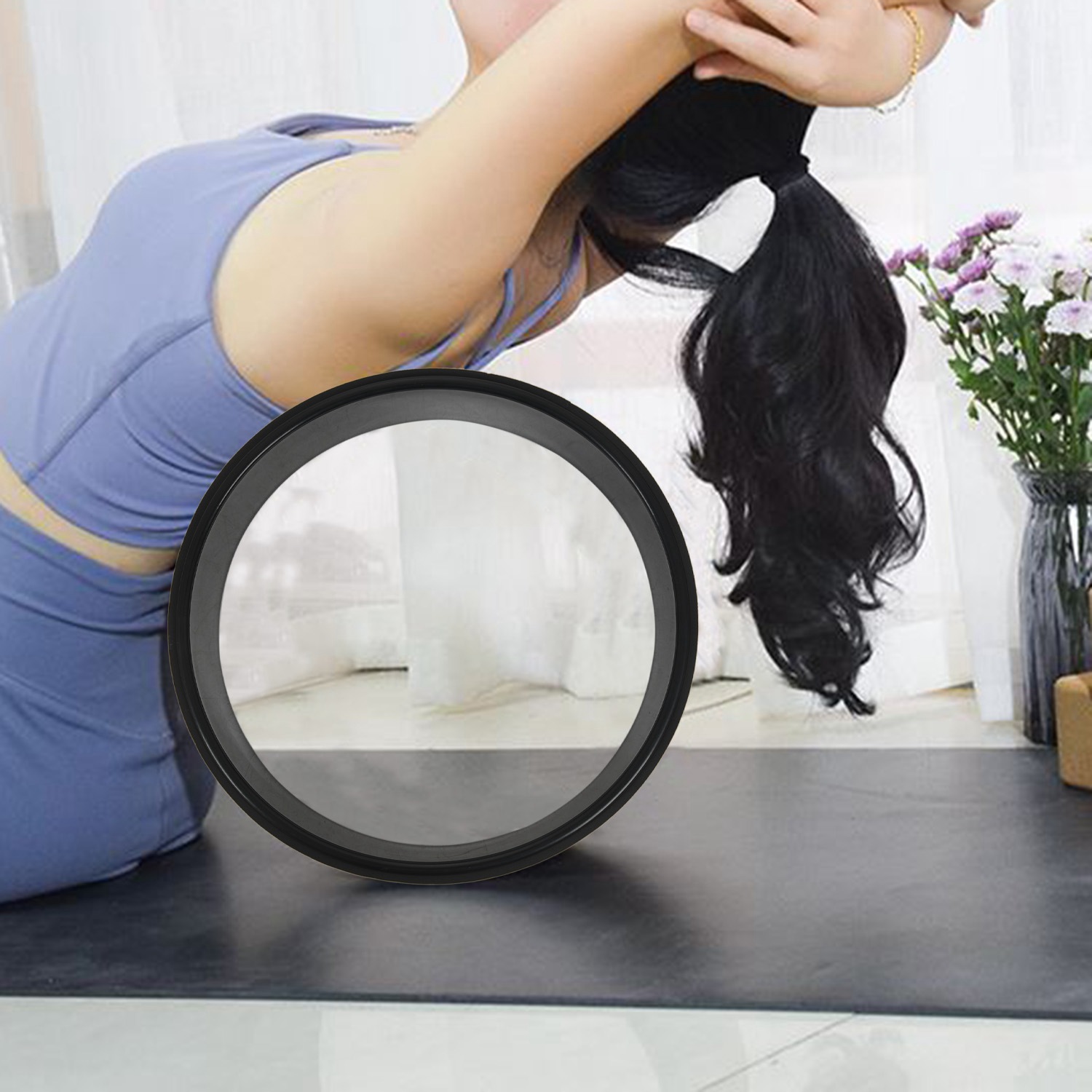 ABMV-Wood Yoga Wheel Pilates A - Yoga Fitness Wheel ulasan dan harga