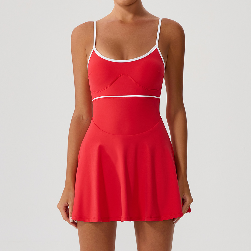 Tennis Dress For Women with Po - Yoga Fitness Dress ulasan dan harga