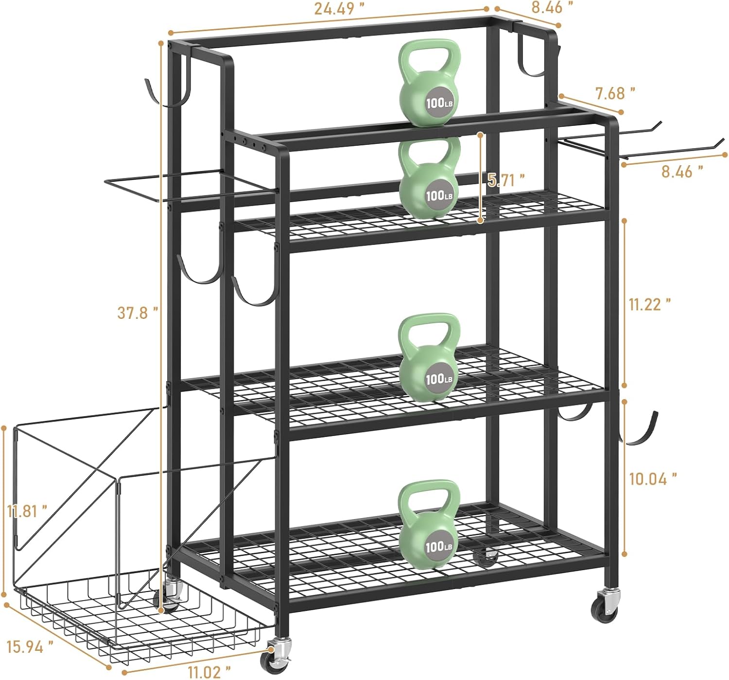 Home Gym Storage, No Material  - Kettlebell ulasan dan harga