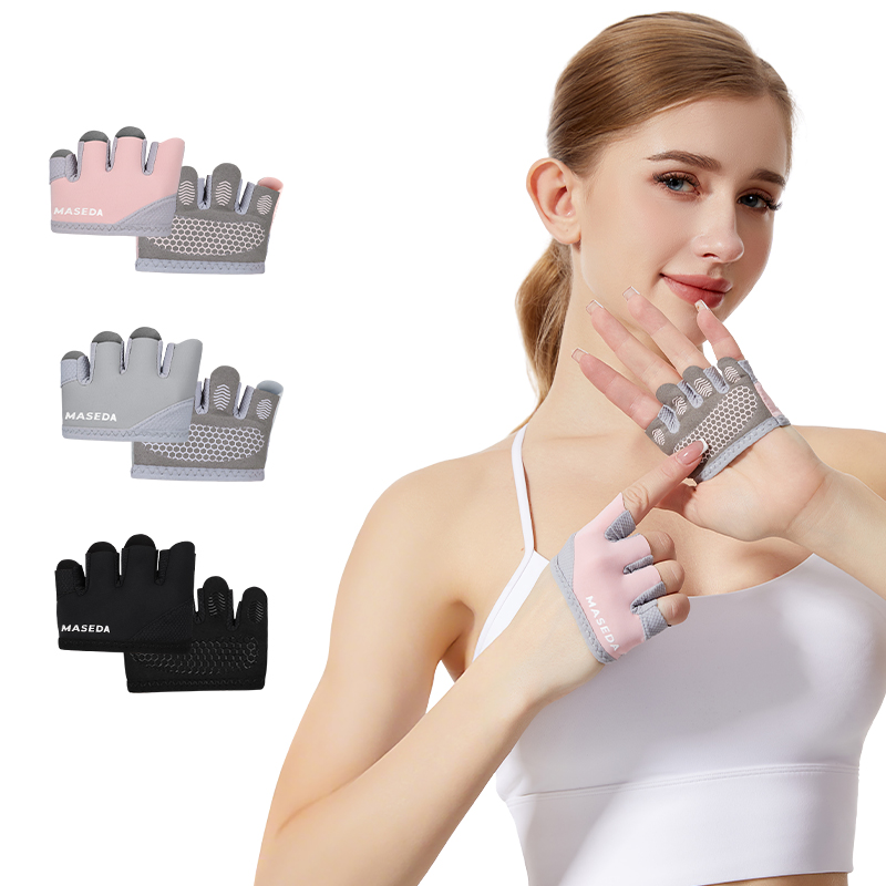Pair of Fitness Fingerless Glo - Yoga For Fitness ulasan dan harga