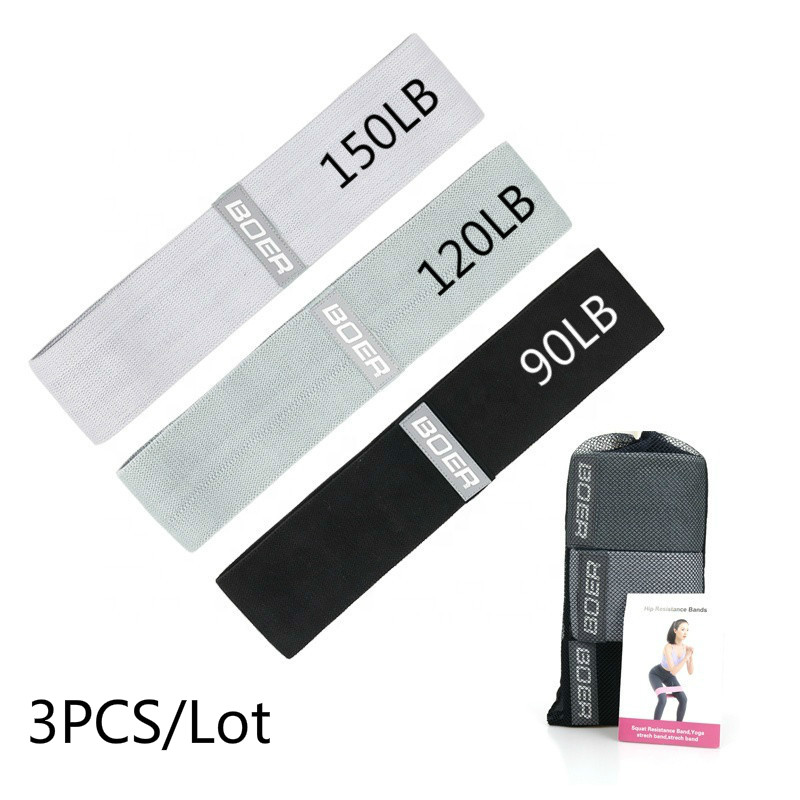 3PCS Women Men Fabric Resistan - Yoga Fitness Stretching Strap ulasan dan harga