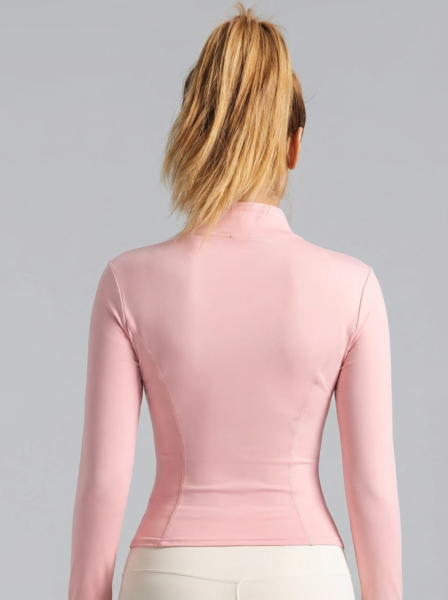 New Women Light Pink Yoga Coat - Yoga For Fitness ulasan dan harga