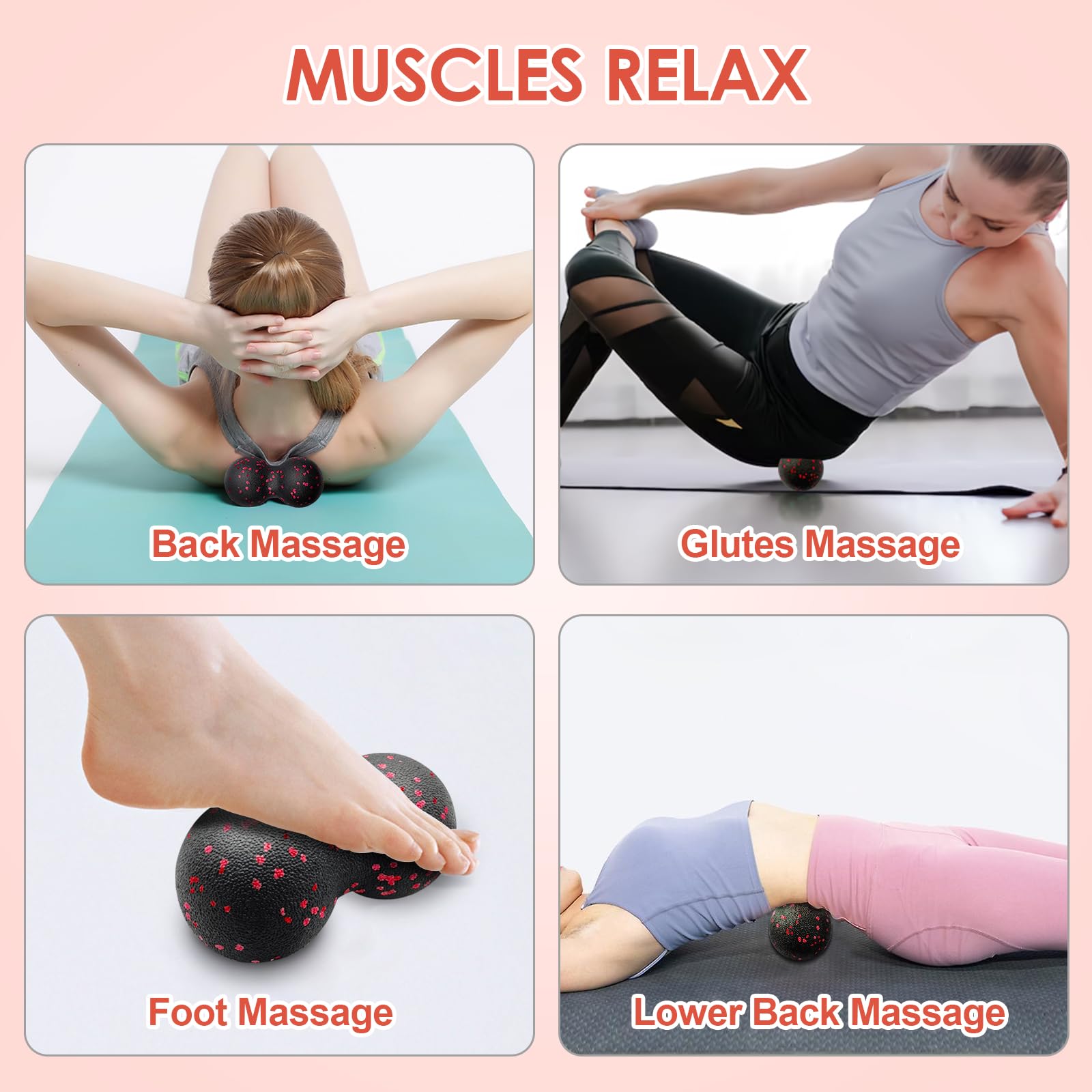 Hollow Yoga Roller Massage Pea - Yoga Fitness Wheel ulasan dan harga