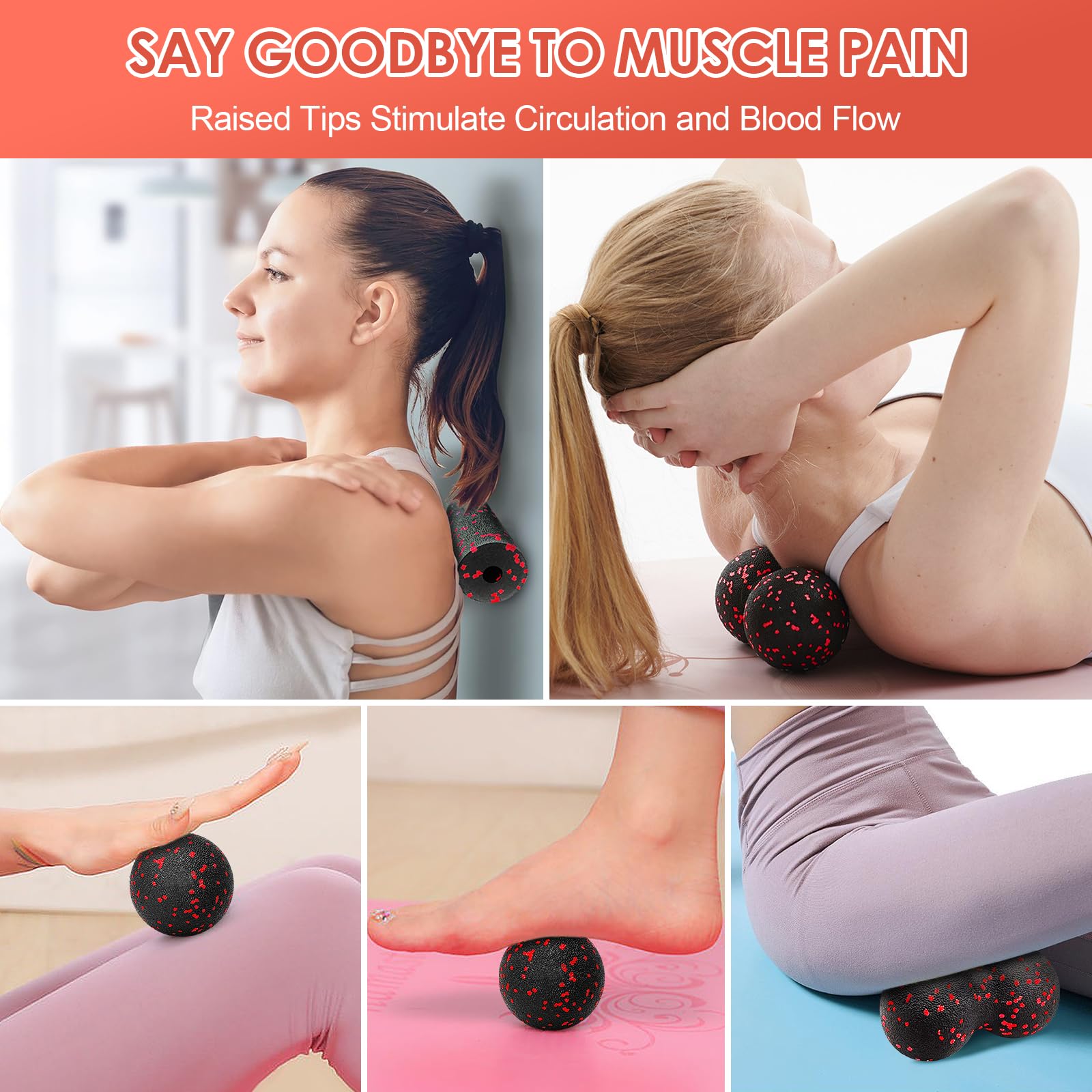 Hollow Yoga Roller Massage Pea - Yoga Fitness Wheel ulasan dan harga