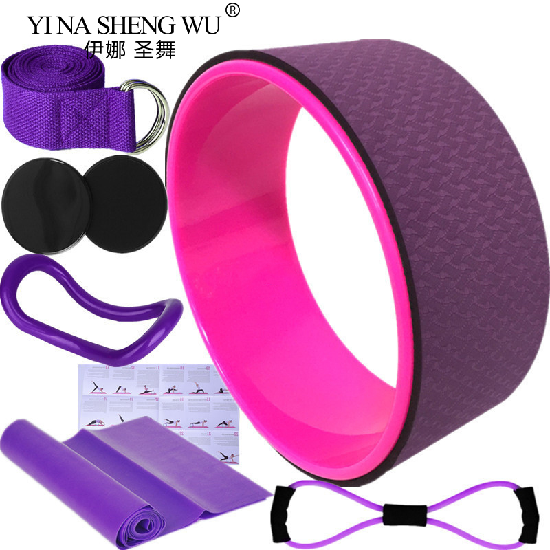 7Pcs Yoga Wheel Pilates Access - Yoga Fitness Wheel ulasan dan harga