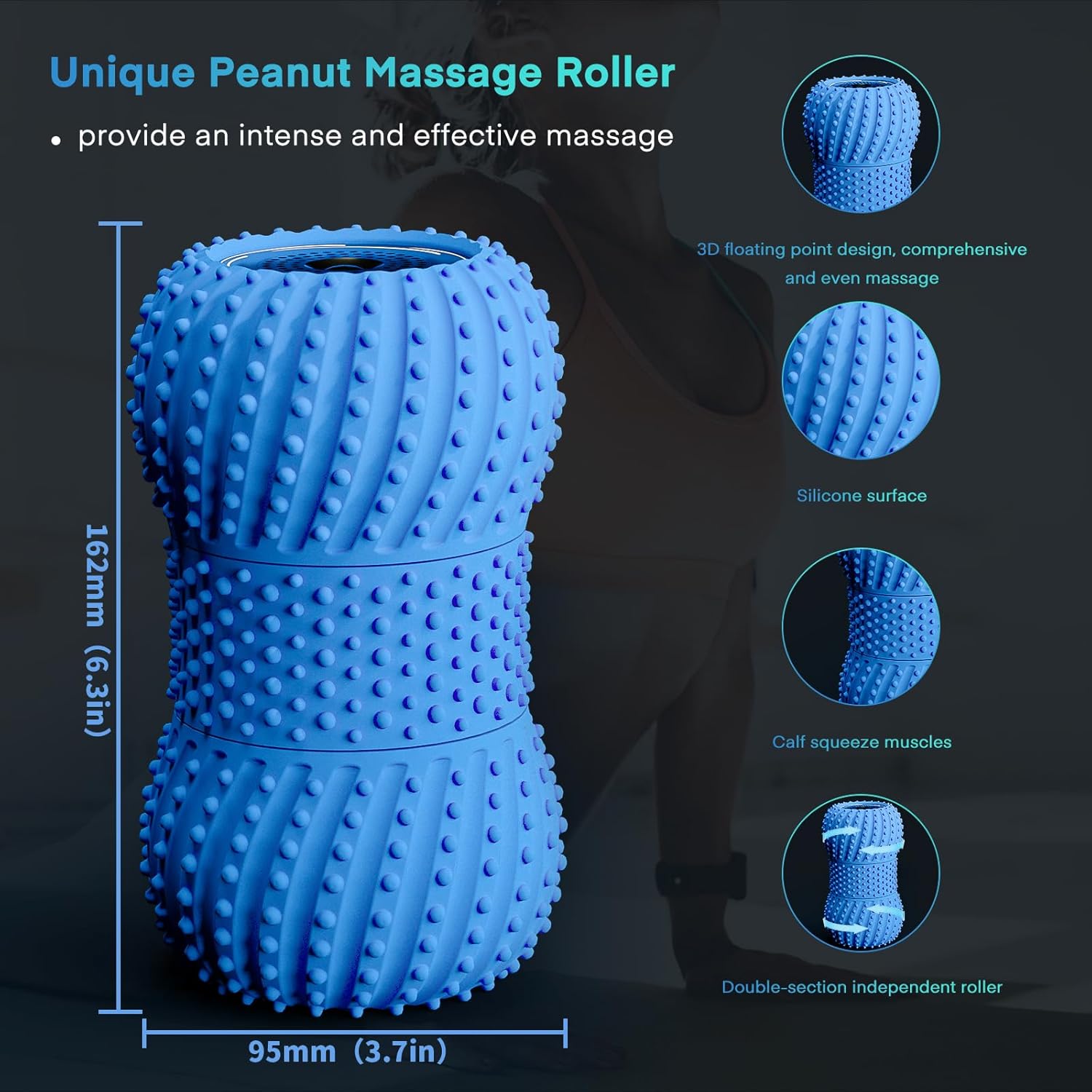 2 in 1 Vibrating Peanut Massag - Yoga Fitness Wheel ulasan dan harga