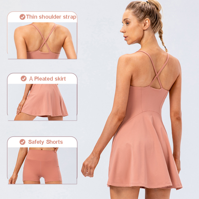 Women Tennis Yoga Skirt High S - Yoga Fitness Dress ulasan dan harga