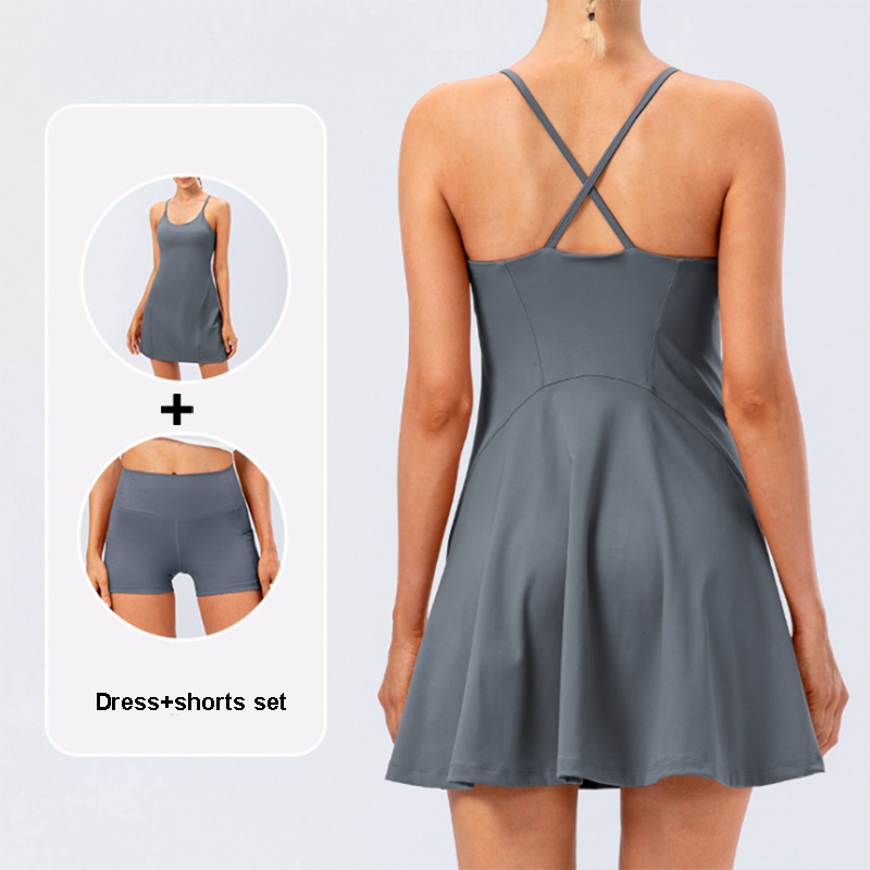 Women Tennis Yoga Skirt High S - Yoga Fitness Dress ulasan dan harga