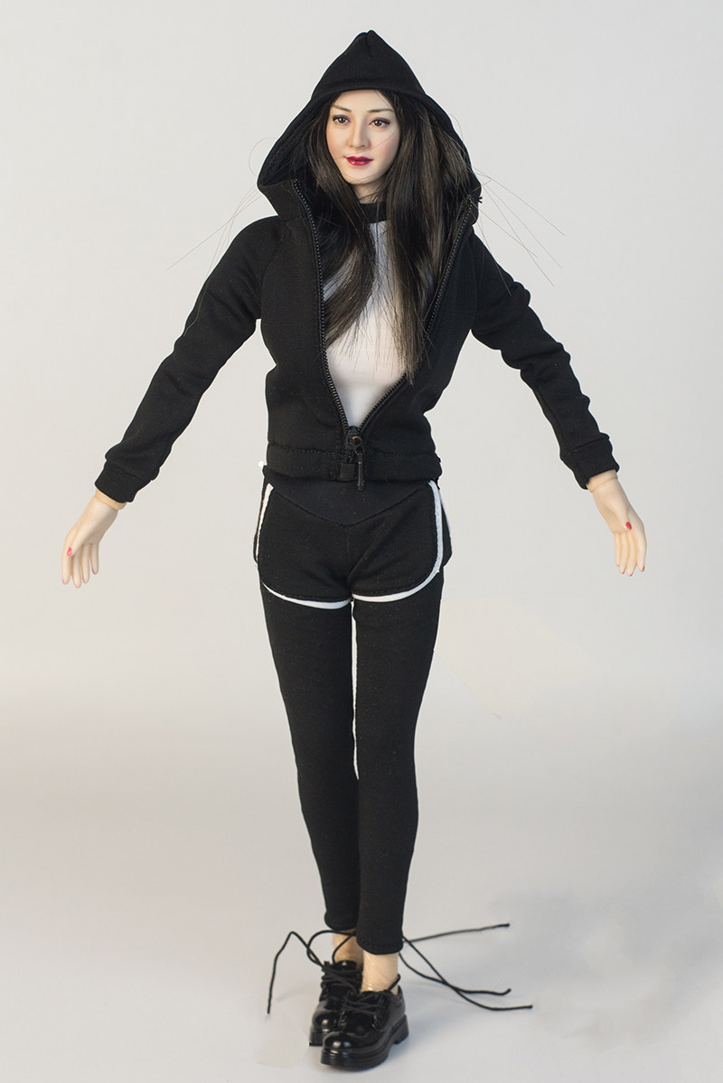 1/6 Female Black Yoga Clothing - Yoga Fitness Tva ulasan dan harga