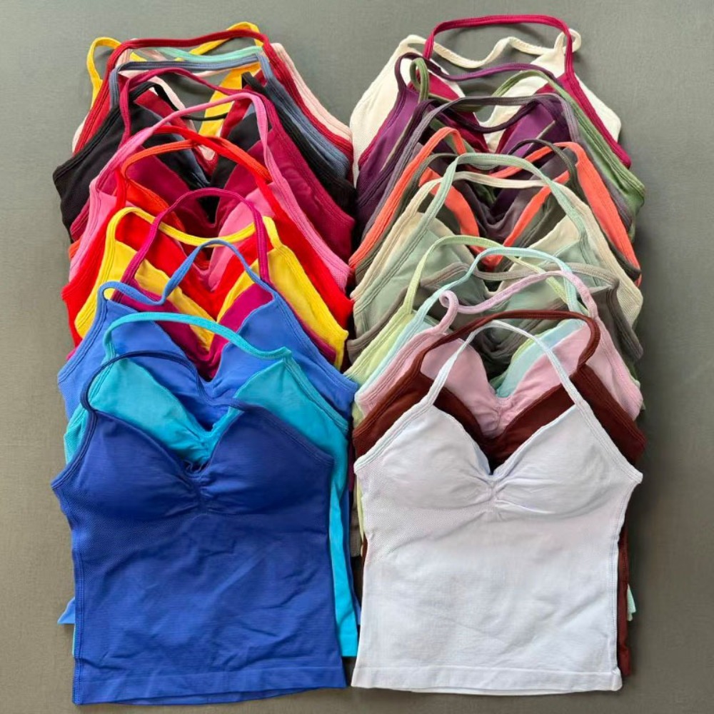 Women's Gym Tops Halter Neck P - Yoga Fitness Com ulasan dan harga