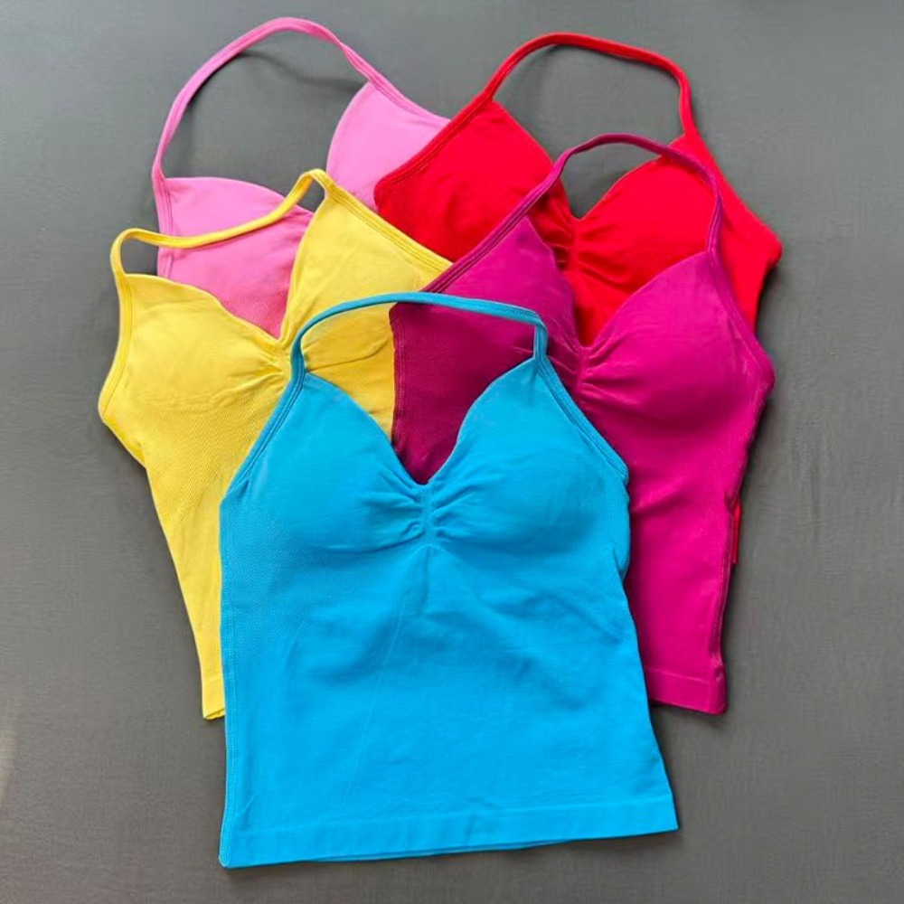 Women's Gym Tops Halter Neck P - Yoga Fitness Com ulasan dan harga