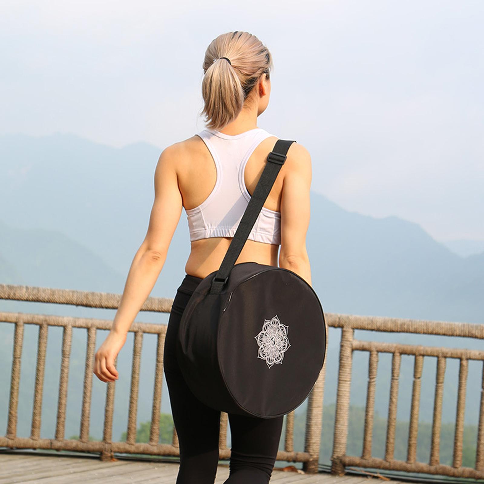 Yoga Wheel Bag Nylon Black Man - Yoga Fitness Wheel ulasan dan harga