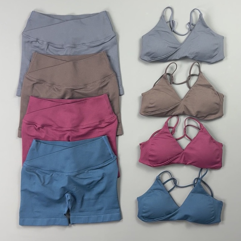 2 Pieces Workout Set Women Sur - Yoga Fitness Stretching Strap ulasan dan harga