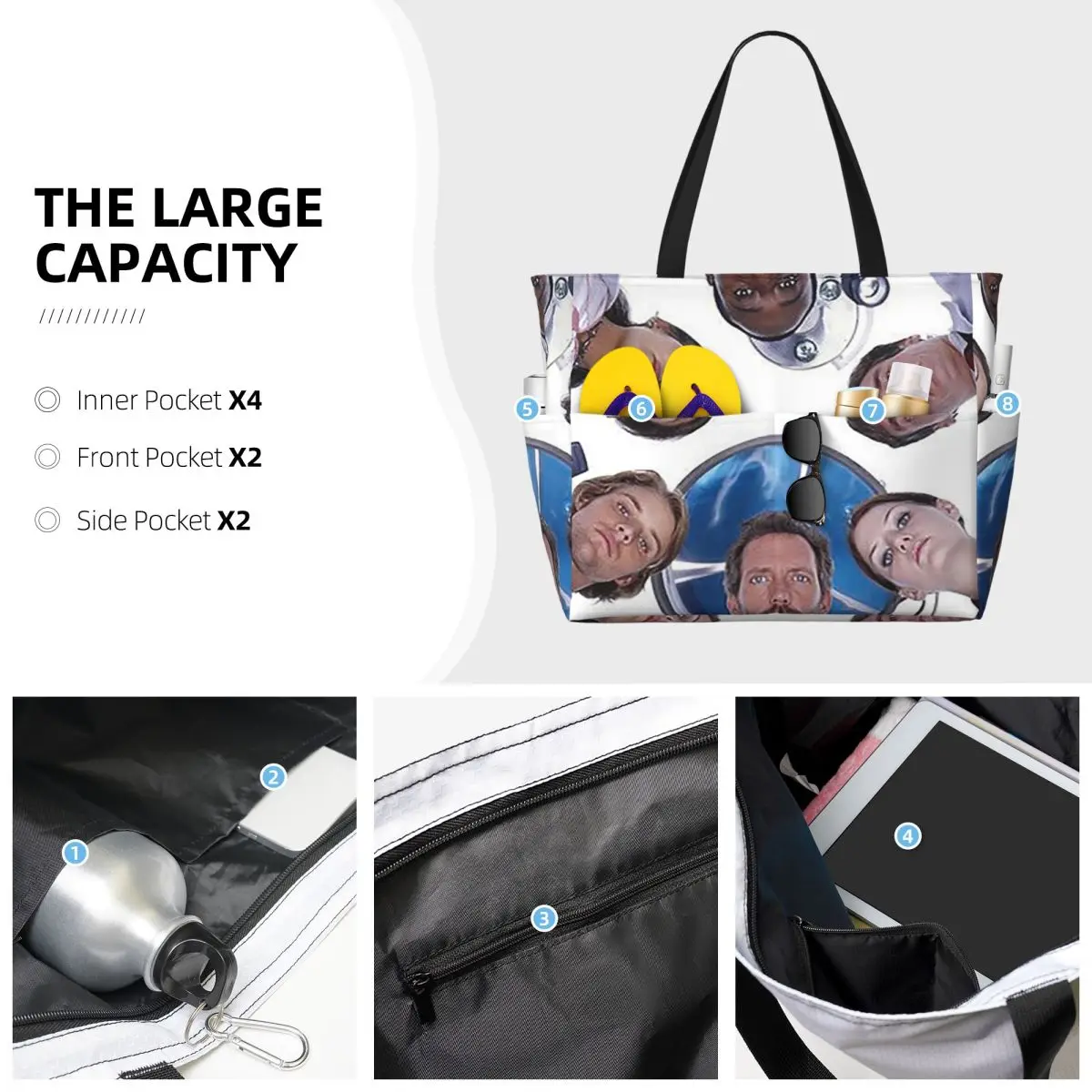 House MD TV Show Beach Tote Ba - Yoga Fitness Tva ulasan dan harga
