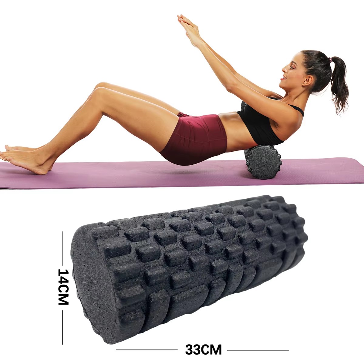 30/33cm Fitness Foam Roller Yo - Yoga Fitness Wheel ulasan dan harga