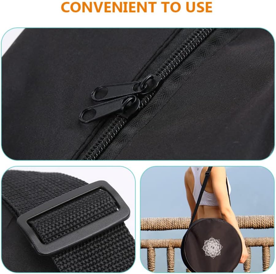 Yoga Wheel Bag Nylon Black Man - Yoga Fitness Wheel ulasan dan harga