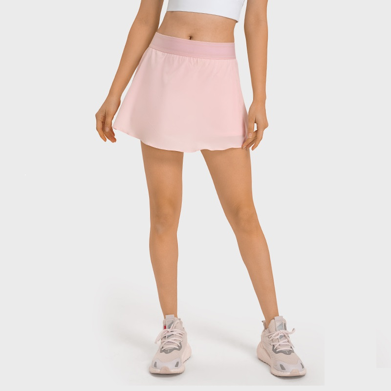 Women 2 In 1 Sport Tennis Skir - Yoga Fitness Dress ulasan dan harga