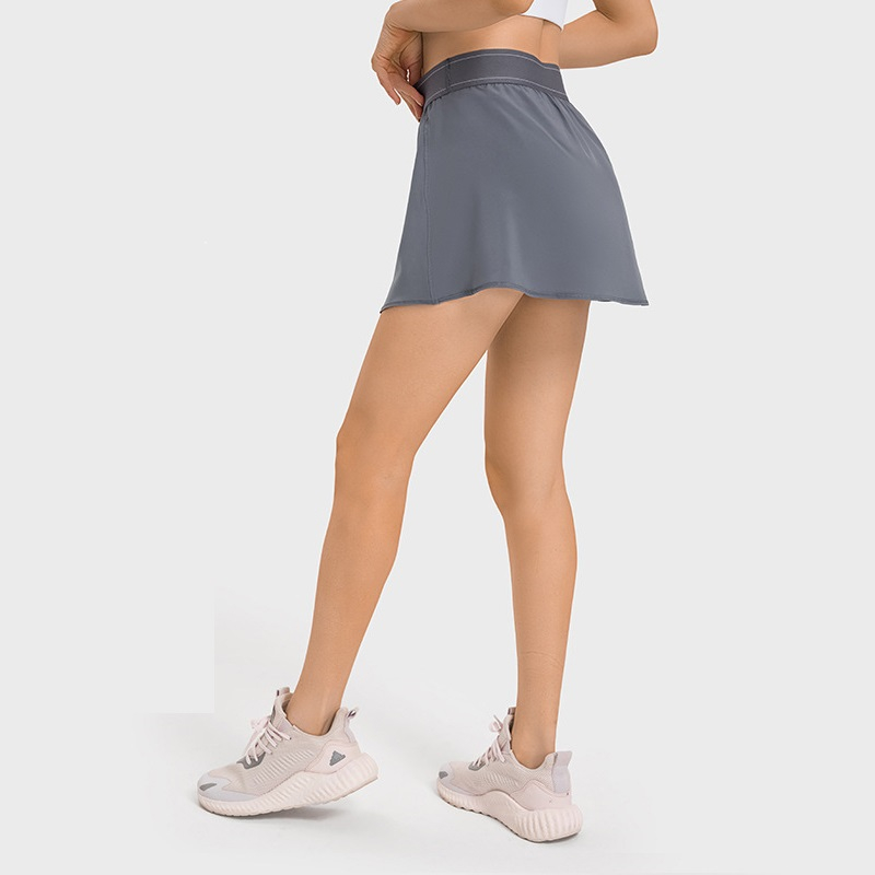 Women 2 In 1 Sport Tennis Skir - Yoga Fitness Dress ulasan dan harga