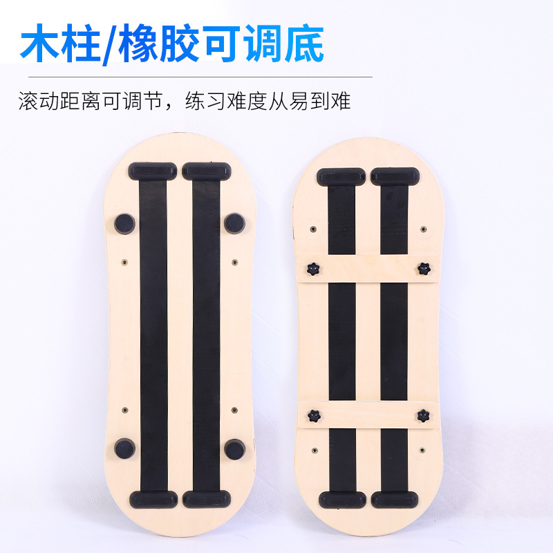 `Wooden Adjustable Bottom Colu - Balance Board Fitness ulasan dan harga