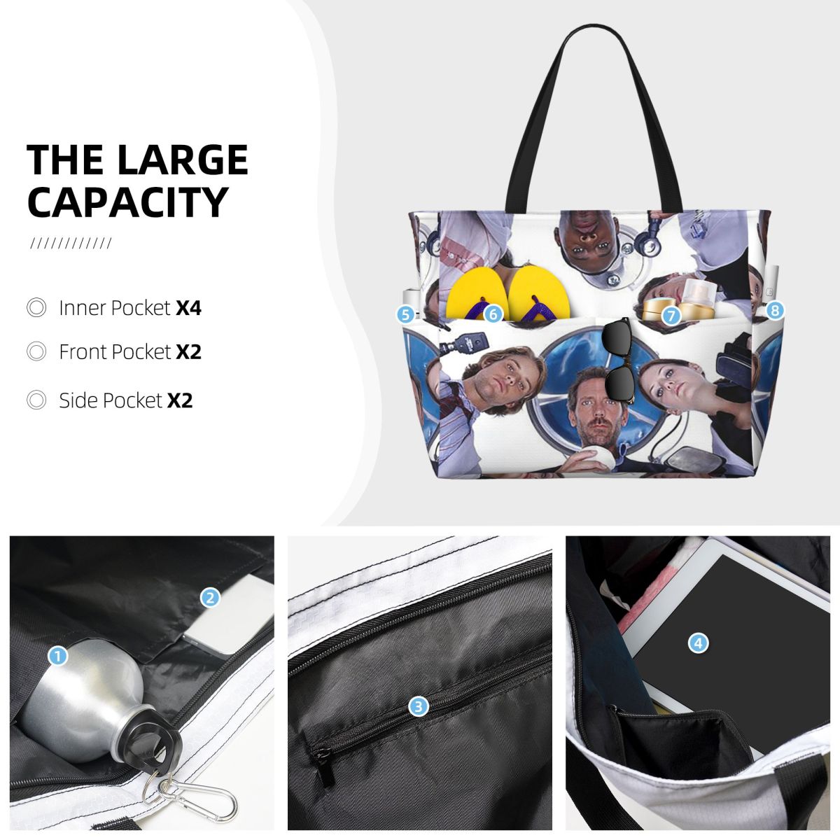House MD TV Show Beach Tote Ba - Yoga Fitness Tva ulasan dan harga