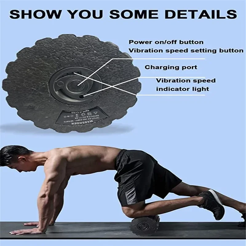 4-Speed Vibrating Electric Yog - Yoga Fitness Wheel ulasan dan harga