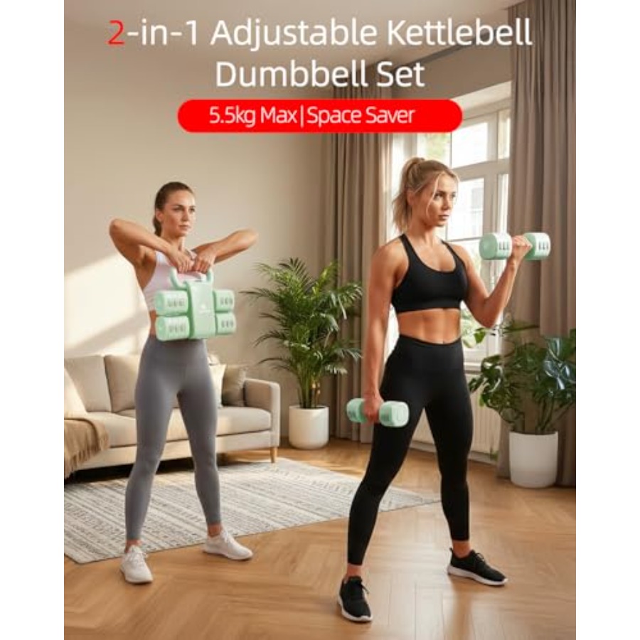 Home gym dumbbell set: 4-in-1  - Kettlebell ulasan dan harga