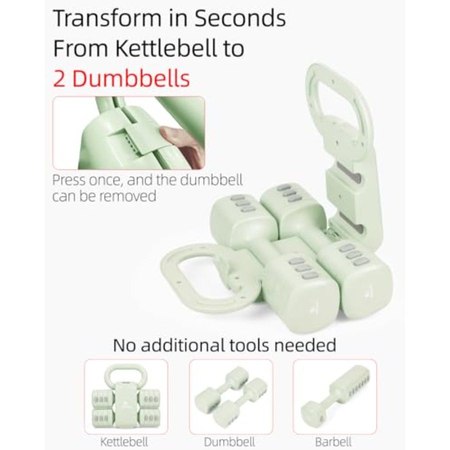 Home gym dumbbell set: 4-in-1  - Kettlebell ulasan dan harga