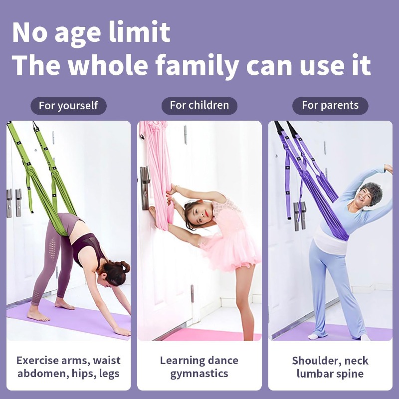 Adjustable Aerial Yoga Hammock - Yoga Fitness Stretching Strap ulasan dan harga