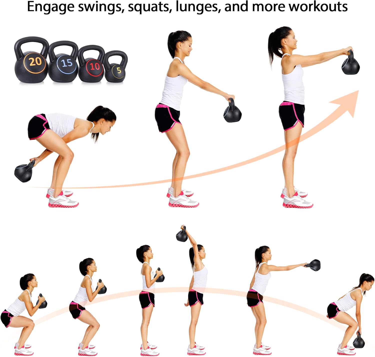 Home HIIT Workout 4-Piece Kett - Kettlebell ulasan dan harga