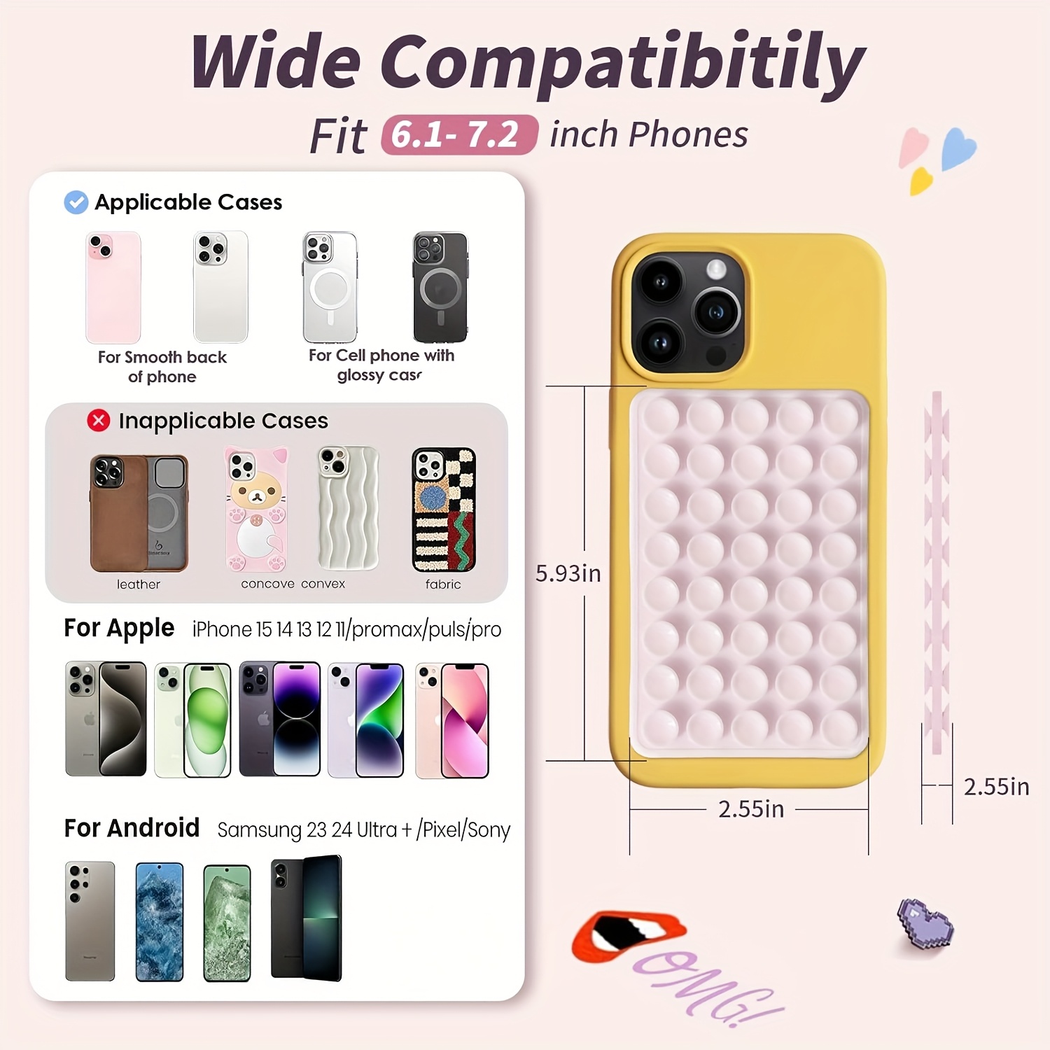2pcs Double-Sided Silicone Suc - Yoga For Fitness ulasan dan harga