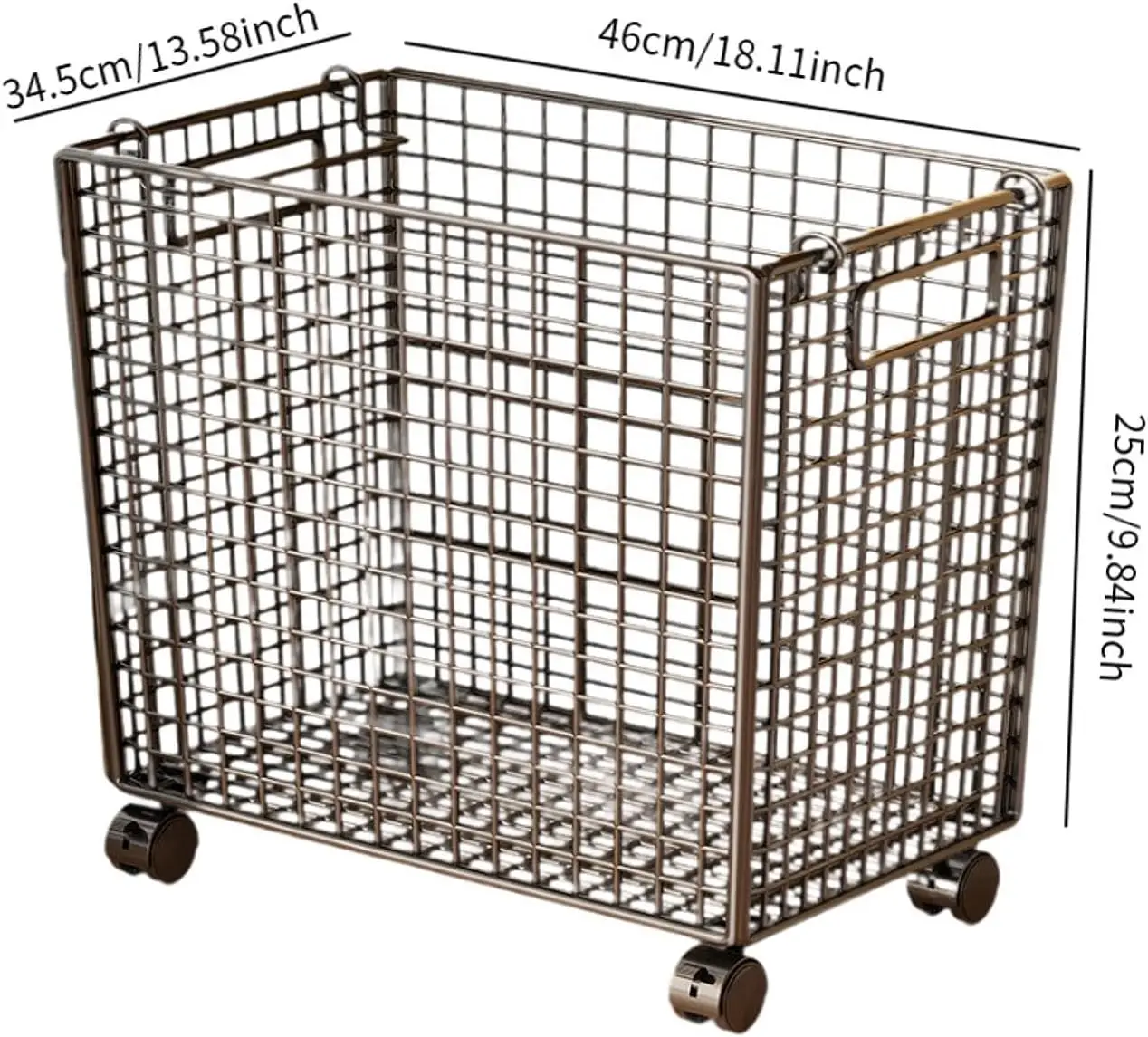 Wire Mesh Laundry Hamper on Wh - Yoga Fitness Wheel ulasan dan harga