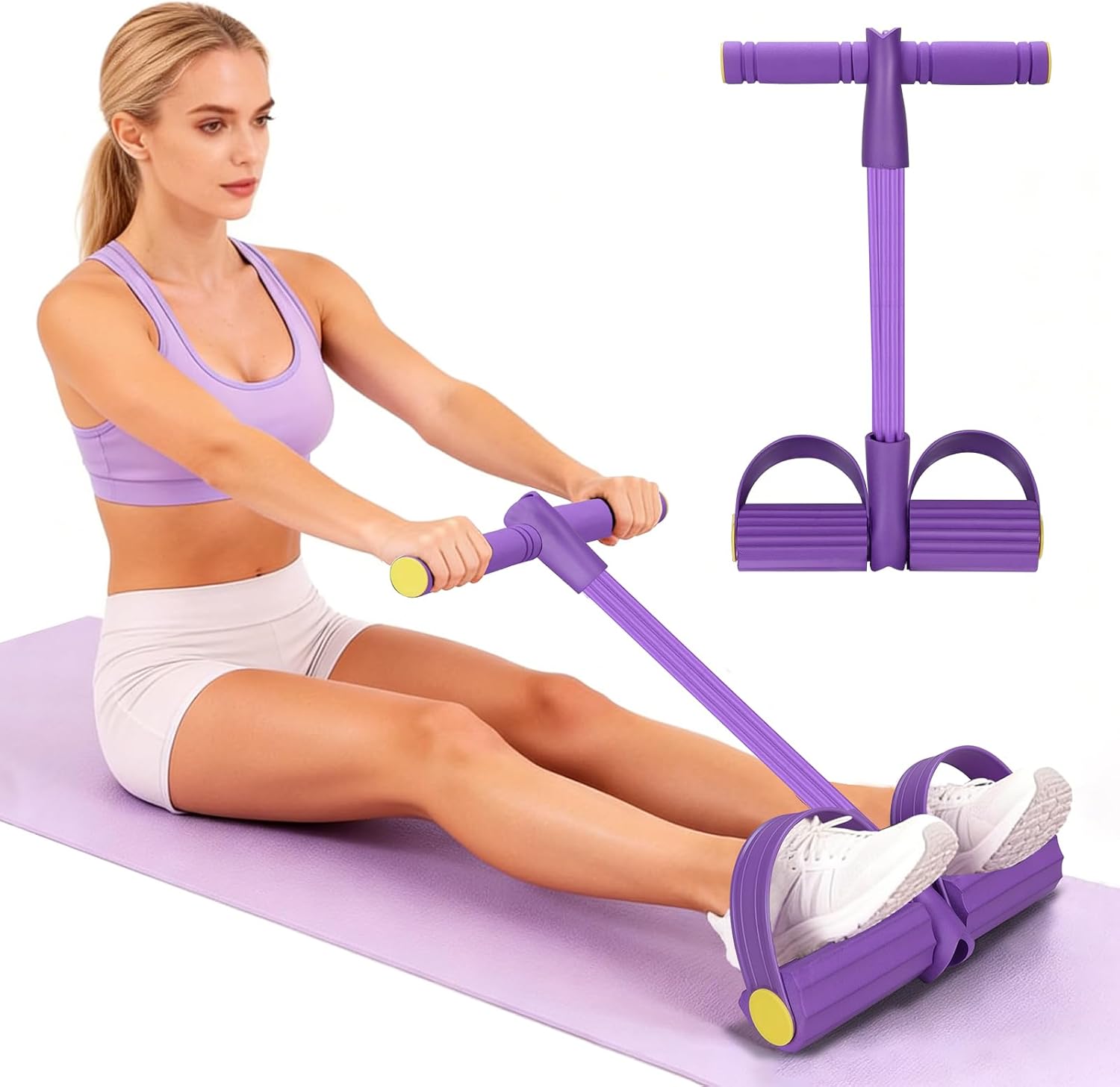 4-Tube Resistance Band Multi F - Yoga Fitness Stretching Strap ulasan dan harga