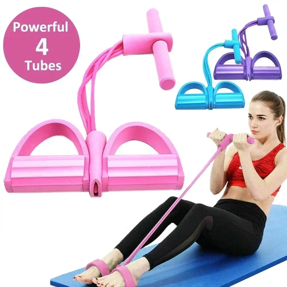4/6 Level Resistance Band Elas - Yoga Fitness Stretching Strap ulasan dan harga